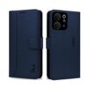 AIBEX ® Compatible for Vivo T5X 5G / Vivo Y51 AIBEX ® Compatible for Vivo T5X 5G / Vivo Y51 Pro 5G / iQOO Z11X 5G Flip Cover Leather Finish | Inside TPU with Card Pockets | Wallet Stand | Complete Protection Flip Case Blue