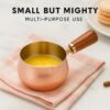 Crega All-in-One Baking & Kitchen Tools, Durable Stainless Steel Utensils, Measuring Cups, Wooden, Gold Cutlery, Cooking Ladles, Protein Scoop Accessory & Mini Kitchen Cooking & Baking