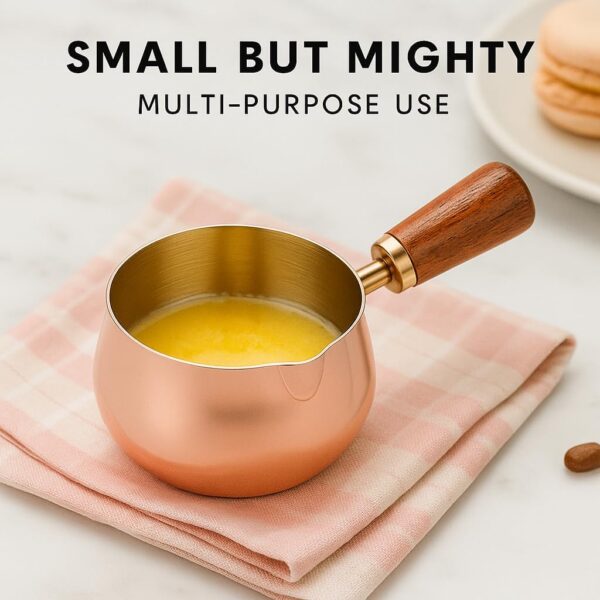 Crega All-in-One Baking & Kitchen Tools, Durable Stainless Steel Utensils, Measuring Cups, Wooden, Gold Cutlery, Cooking Ladles, Protein Scoop Accessory & Mini Kitchen Cooking & Baking