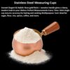 Crega All-in-One Baking & Kitchen Tools, Durable Stainless Steel Utensils, Measuring Cups, Wooden, Gold Cutlery, Cooking Ladles, Protein Scoop Accessory & Mini Kitchen Cooking & Baking