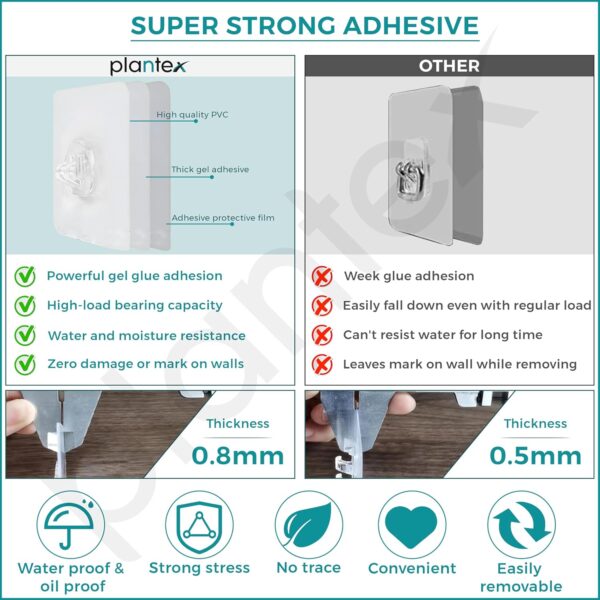 Plantex Stainless Steel Self-Adhesive Multipurpose Bathroom Shelf with Hooks/Towel Holder/Rack/Bathroom Accessories-Wall Mount - Pack of 4 (Chrome)