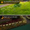 Solar Light Garden Waterproof Outdoor Swaying by Wind Firefly LED for Patio Yard Farmhouse Home Decor Light (8 LED Light with Colour Box)
