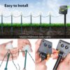 Solar Light Garden Waterproof Outdoor Swaying by Wind Firefly LED for Patio Yard Farmhouse Home Decor Light (8 LED Light with Colour Box)