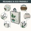 DOUBLE R BAGS Eco-Friendly, Reusable & Multi-Purpose Cotton Canvas Bag With Reinforced Handles For Kitchen Essentials Grocery, Fruits And Vegetables (Pack of 4, All Mix)