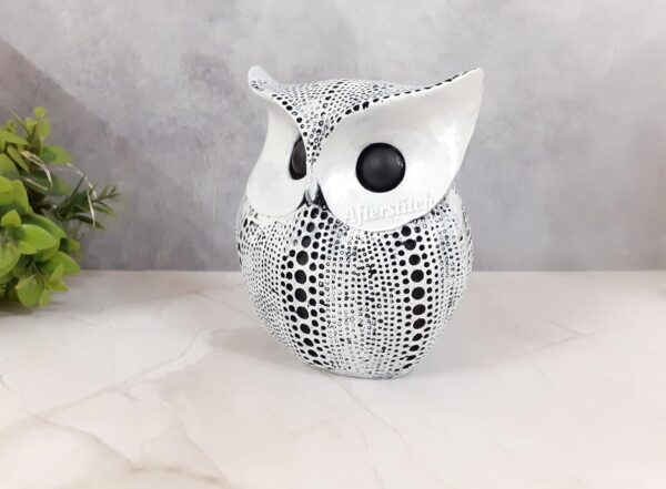 White owl Idol Big Statue for Home Feng Shui Office Table décor showpiece Figurines Lucky Charm Beautiful Gifts and Collectibles