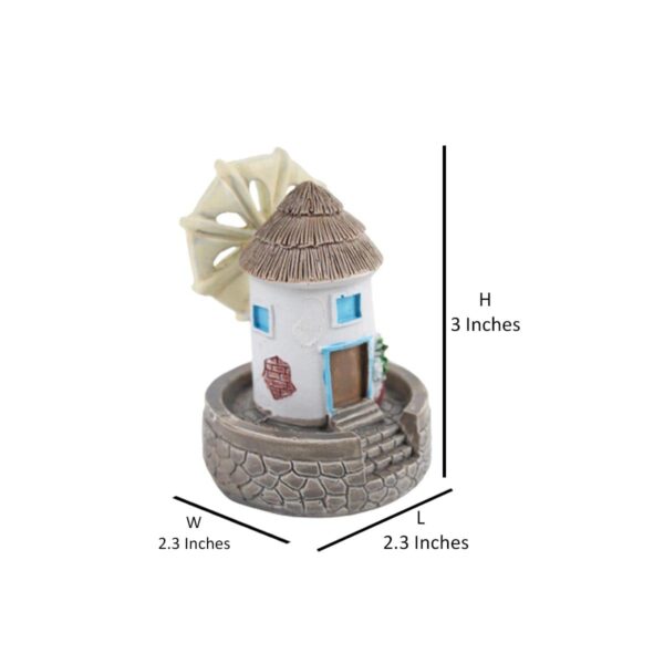 Wonderland Miniature Resin Windmill |Garden Miniatures| Doll House Accessories| Miniature for Home & Garden Decor