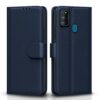 Pikkme Flip Cover for Samsung Galaxy M30s / M21 / Pikkme Flip Cover for Samsung Galaxy M30s / M21 / M21 2021 Leather Finish | Inside TPU with Card Pockets | Wallet Stand and Shock Proof | Complete Protection Flip Case(Blue)