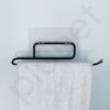 Plantex Self Adhesive Napkin Holder for wash Basin Hand Towel Holder/Towel Hanger for Bathroom Accessories – Pack of 1 (Black)