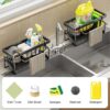 1775230506_Kitchen-Sink-Organizer-Stainless-Steel-Sponge-Holder-with-Drain-Tray-Dish-Wash-Scrubber-Soap-Stand-Rustproof-Sink-Caddy-for-Kitchen-Counter-Brush-Towel-Holder.jpg Kitchen Sink Organizer Stainless Steel Sponge Holder with Drain Tray, Dish Wash Scrubber & Soap Stand, Rustproof Sink Caddy for Kitchen Counter, Brush Towel Holder