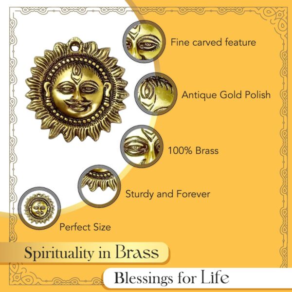 1775232303_Ekhasa-100-Pure-Brass-Sun-for-Vastu-Positivity-4-Inch-Brass-Metal-Sun-Idol-Face-Wall-Hanging-Wall-Decor-Surya-Bhagavan-Idol-Pital-Surya-Dev-Wall-Hanging-Vastu-for-Main-Door-Entrance.jpg Ekhasa 100% Pure Brass Sun for Vastu & Positivity (4 Inch) | Brass Metal Sun Idol Face Wall Hanging & Wall Decor | Surya Bhagavan Idol | Pital Surya Dev Wall Hanging Vastu for Main Door Entrance