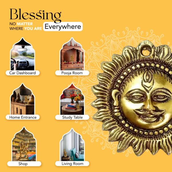 1775232304_Ekhasa-100-Pure-Brass-Sun-for-Vastu-Positivity-4-Inch-Brass-Metal-Sun-Idol-Face-Wall-Hanging-Wall-Decor-Surya-Bhagavan-Idol-Pital-Surya-Dev-Wall-Hanging-Vastu-for-Main-Door-Entrance.jpg Ekhasa 100% Pure Brass Sun for Vastu & Positivity (4 Inch) | Brass Metal Sun Idol Face Wall Hanging & Wall Decor | Surya Bhagavan Idol | Pital Surya Dev Wall Hanging Vastu for Main Door Entrance