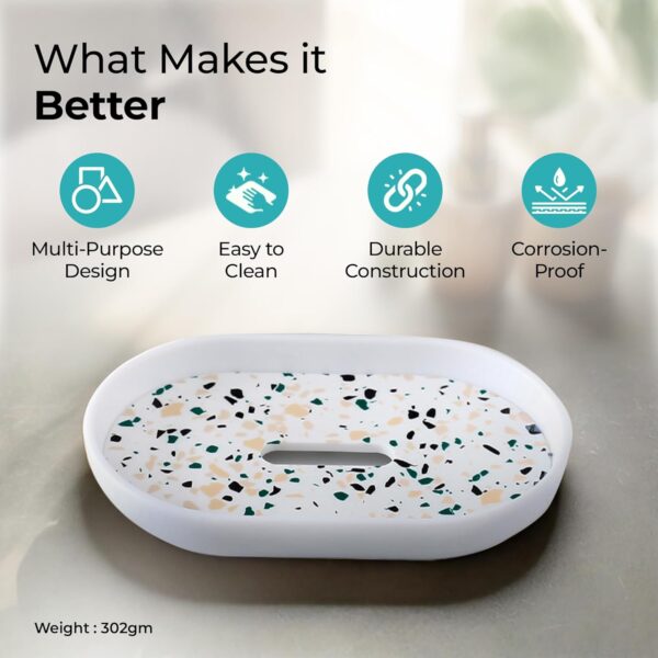 1775233479_The-Better-Home-Bathroom-Accessories-Set-4-Piece-Terrazzo-Design-Soap-Dispenser-Tooth-Brush-Holder-Mouth-Wash-Cup-Soap-Dish-for-Bathroom-Attractive-and-Stylish-Multicolor-Pack-of-4.jpg The Better Home Bathroom Accessories Set | 4 Piece Terrazzo Design | Soap Dispenser Tooth Brush Holder Mouth Wash Cup Soap Dish | for Bathroom | Attractive and Stylish | Multicolor | Pack of 4