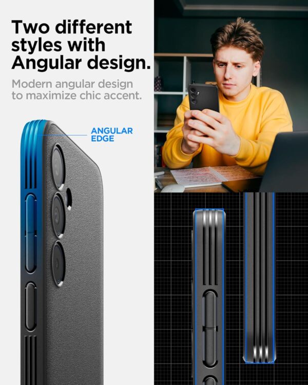 Spigen Essential Sand Blast | Samsung Galaxy A35 5G Case [Air Cushion Protection] [Flexible] Galaxy A35 5G Back Cover | TPU - Matte Black