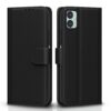 Pikkme Flip Cover Leather Finish | Inside TPU with Card Pikkme Flip Cover Leather Finish | Inside TPU with Card Pockets | Wallet Stand and Shock Proof | Complete Protection Flip Case for Samsung Galaxy M04 / F04 / A04e(Black)