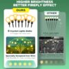 Solar Light for Outdoor Garden and Home, Waterproof Firefly Light Decor for Solar Balcony, Plant, Pot, Flower Decoration Light (2, Standard)