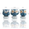 A to Z Hub Owl Garden Statues,Set of Assorted Styles, Decorative Figurines for Home and Outdoor Spaces Garden-Patio,Living Room,Gift,Children's Room,Home Office,Yoga-Meditation Space,Entrance Hall