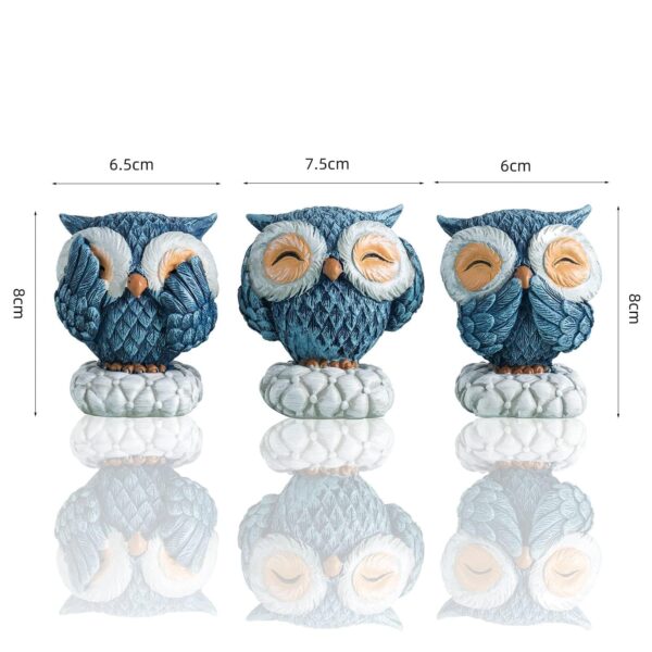 A to Z Hub Owl Garden Statues,Set of Assorted Styles, Decorative Figurines for Home and Outdoor Spaces Garden-Patio,Living Room,Gift,Children's Room,Home Office,Yoga-Meditation Space,Entrance Hall
