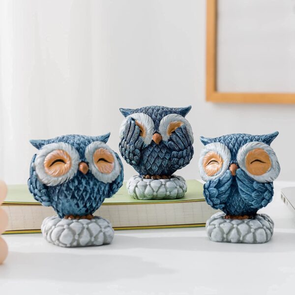 A to Z Hub Owl Garden Statues,Set of Assorted Styles, Decorative Figurines for Home and Outdoor Spaces Garden-Patio,Living Room,Gift,Children's Room,Home Office,Yoga-Meditation Space,Entrance Hall