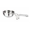MILTON Pro cook Induction Cookware & Gas Stove Friendly Triply Stainless Steel Tadka Pan 12 cm | 370 ml Capacity | Frying Dal & Spices | Long Handle | Smooth Finish | 3 Year Warranty