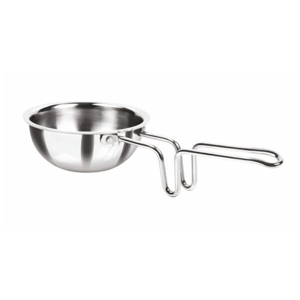 MILTON Pro cook Induction Cookware & Gas Stove Friendly Triply Stainless Steel Tadka Pan 12 cm | 370 ml Capacity | Frying Dal & Spices | Long Handle | Smooth Finish | 3 Year Warranty