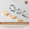 Cookie Cutters Shapes Baking Set, 12PCS Flower Round Heart Star Shape Biscuit Stainless Steel Metal Molds Cutters for Kitchen Baking Halloween Christmas Small Cookie Cutters
