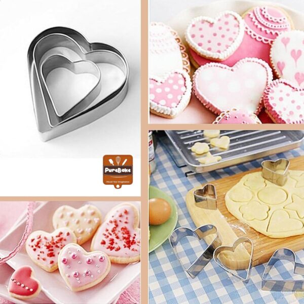 Cookie Cutters Shapes Baking Set, 12PCS Flower Round Heart Star Shape Biscuit Stainless Steel Metal Molds Cutters for Kitchen Baking Halloween Christmas Small Cookie Cutters
