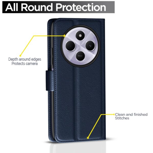 1775258385_Pikkme-Flip-Cover-Leather-Finish-Inside-TPU-with-Card-Pockets-Wallet-Stand-and-Shock-Proof-Complete-Protection-Flip-Case-for-Redmi-A4-5G-Redmi-14C-5G-Poco-C75-5G-Blue.jpg Pikkme Flip Cover Leather Finish | Inside TPU with Card Pockets | Wallet Stand and Shock Proof | Complete Protection Flip Case for Redmi A4 5G / Redmi 14C 5G / Poco C75 5G (Blue)