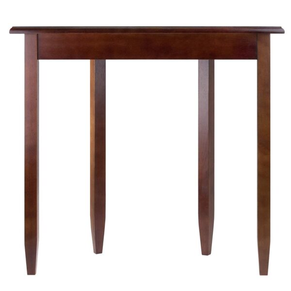 Contemporary Sheesham Wood Half Moon Bedside Table for Bedroom (Walnut Finish)