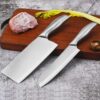 Upgraded Knife Set 2 Piece Premium Japanese High Carbon Stainless Steel Kitchen Knife Sets with Razor Sharp Knives Set for Kitchen(Silver)