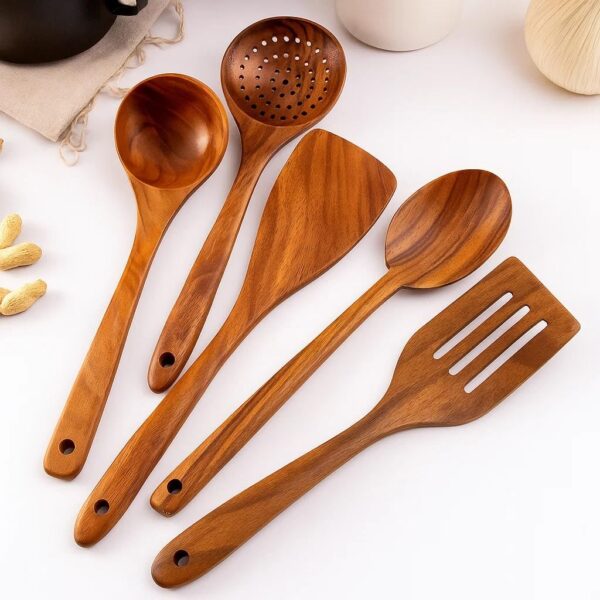 1775267142_CERAMIC-Wooden-Spoons-For-Cooking-6-Piece-Organic-Bamboo-Utensil-Set-With-Holder-Wood-Kitchen-Utensils-Spatula-Spoon-For-High-Heat-Stirring-In-Nonstick-Pots-Pans-Quality-Dark-Brown.jpg CERAMIC Wooden Spoons For Cooking 6 Piece Organic Bamboo Utensil Set With Holder Wood Kitchen Utensils Spatula Spoon For High Heat Stirring In Nonstick Pots & Pans Quality (Dark Brown)