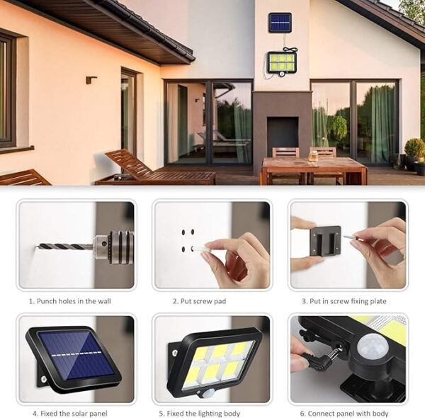 1775272032_Bright-Outdoor-Solar-Lights-with-Motion-Sensor-Solar-Powered-Wireless-Waterproof-Night-Spotlight-for-OutdoorGarden-Wall-Solar-Lights-for-Home-with-Remote.jpg Bright Outdoor Solar Lights with Motion Sensor Solar Powered Wireless Waterproof Night Spotlight for Outdoor/Garden Wall, Solar Lights for Home (with Remote)