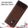 TheGiftKart Flip Back Cover Case for Samsung Galaxy M17e 5G / A07 / F70e / A07 5G | Dual-Color Leather Finish | Inbuilt Stand & Pockets | Wallet Style Flip Cover Case (Faux Leather, Brown & Coffee)