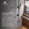 Aquarium Bath Soap Dish/Holder/Tray for Bathroom, Kitchen | Made with Stainless Steel 304 | PVD Rose Gold Finish | Ideal Bathroom Accessories for Bathroom | Astro (Chrome)