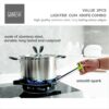 Ganesh Stainless Steel Gas Lighter with Knife & Peeler for Kitchen Use Restaurants Metal Gas Stove Lighter Regular Size Easy Grip, 3-Piece, Colour May Vary Colour