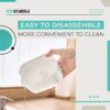 Soap Dispenser for Kitchen with Sponge Holder 300ml, Hollow Design, Durable & Smooth Body, Rust Proof, 2 in 1 Liquid Soap Dispenser, Sink Dish Washing Soap Dispenser Set [NR-1861]