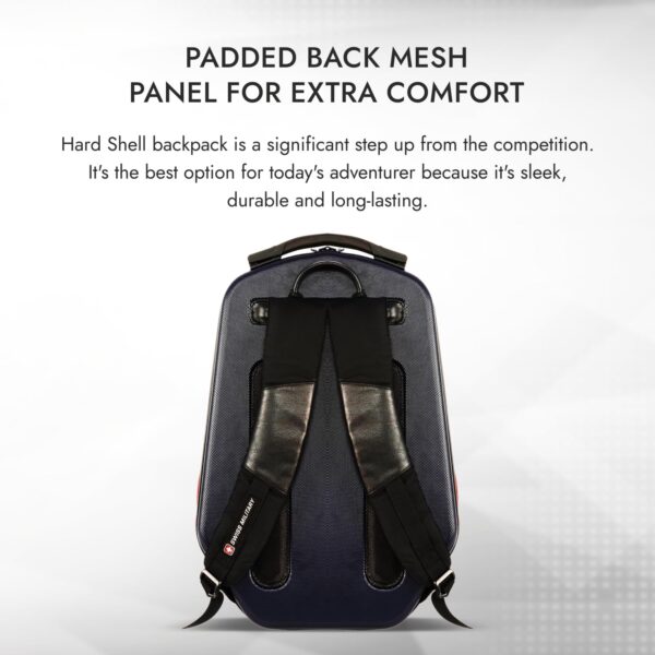 SWISS MILITARY Hard Shell Backpack for Men Women, Alien Series ABS Hardshell, Travel Laptop Bag Fits Up to 15.6 Inch, Stylish Office College School Backpack, Durable & Lightweight