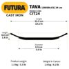 1775306683_Hawkins-Futura-24-cm-Cast-Iron-Tava-Cast-Iron-Tawa-for-Roti-Cast-Iron-Cookware-for-Kitchen-Black-CIT24.jpg Hawkins Futura 24 cm Cast Iron Tava, Cast Iron Tawa for Roti, Cast Iron Cookware for Kitchen, Black (CIT24)