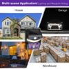 Solar Lights Outdoor, Waterproof Solar Powered Deck Step Lights for Patio Garden Backyard Garage Driveway Pathway Outside Wall Lighting