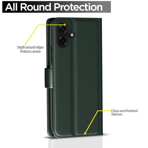 1775317406_Pikkme-Flip-Cover-for-Samsung-Galaxy-F70e-5G-M07-F07-A07-A07-5G-Leather-Finish-Card-Slots-Wallet-Stand-Shockproof-Protection-Flip-Case-Green.jpg Pikkme Flip Cover for Samsung Galaxy F70e 5G | M07 | F07 | A07 | A07 5G | Leather Finish | Card Slots | Wallet Stand | Shockproof Protection Flip Case (Green)