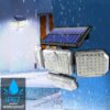 MIXEN Solar LED lamp with Motion Sensor and Remote Control, LED Solar Wall Light High Lumens Indoor Outdoor Garden Waterproof Wall Lamp Courtyard Staircase Solar Led Garden Light
