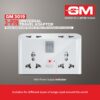 1775321114_GM-3019-3-Pin-Universal-Multi-Plug-Travel-Adaptor-with-6-AMP-for-Home-Applications-Computers-Laptops.jpg GM 3019 3 Pin Universal Multi Plug Travel Adaptor with 6 AMP for Home Applications, Computers, Laptops