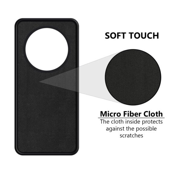 VIDO Silicone Exclusive Soft Back Case Cover for Realme 12 5G / Realme 12X 5G / Realme C65 5G/ Realme 13 5G(Shock Proof |360 Degree Complete Protection),Black