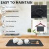 Dish Drying mat for Kitchen Water Absorbent mats for Kitchen Utensils Large Dry mat for Kitchen Utensils Drying mat Water Absorbent mats for Kitchen Large Size (Design 3 | 38x58cm, 1)