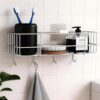 1775328625_Stainless-Steel-Self-Adhesive-Bathroom-Shelf-with-4-Hooks-for-WallShelf-OrganizerKitchen-Shelf-with-Magic-Stickers-Saving-Wall-Mounted-Bathroom-Shelf-Pack-of-2-Chrome.jpg Stainless Steel Self Adhesive Bathroom Shelf with 4 Hooks for Wall/Shelf Organizer/Kitchen Shelf with Magic Stickers, Saving Wall Mounted Bathroom Shelf, Pack of 2, Chrome