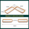 JIALTO 1 Pcs Bathroom Accessories Adhesive Wall Shelves Foldable Corner Shelf, Bathroom Shelf for Wall Mounted Soap Holder for Bathroom Organiser - Orange