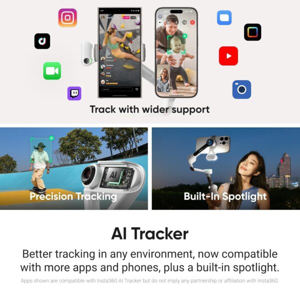 1775333623_Insta360-Flow-2-Plus-AI-Tracker-Bundle-Grey-Foldable-Phone-Gimbal-AI-Tracking-with-Any-App-Multi-Person-Tracking-Built-in-Tripod-Remote-Control-iPhoneAndroid-Stabilizer-Travel-Vlog.jpg Insta360 Flow 2 Plus AI Tracker Bundle Grey - Foldable Phone Gimbal, AI Tracking with Any App, Multi-Person Tracking, Built-in Tripod, Remote Control, iPhone/Android Stabilizer, Travel & Vlog