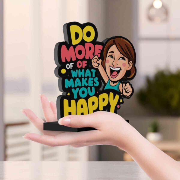 Wooden Idols and Figurins Your Future is in Your Hand Wooden Quote Showpieces, Office and Home Decor Item, Side Table Decor, Study/Computer Table, Living Room, Best Gift Item - P0195