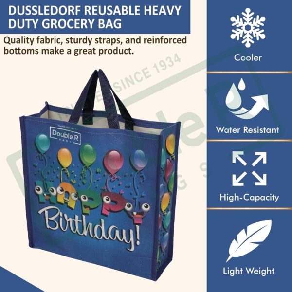 1775355257_DOUBLE-R-BAGS-Reusable-Multi-Purpose-Shopping-Bags-with-Handles-for-Grocery-Vegetables-Kitchen-Essentials-Tote-Bag-Pack-of-5-Birthday-Print-Blue-35.6X35.6X12.7-cm-1-Compartment.jpg DOUBLE R BAGS Reusable Multi-Purpose Shopping Bags with Handles for Grocery, Vegetables & Kitchen Essentials | Tote Bag (Pack of 5, Birthday Print, Blue, 35.6X35.6X12.7 cm, 1 Compartment)