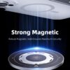 3 in 1 Magnetic Finger Ring Holder with Double-Sided Magnet, Phone Grip Stand, Fidget Toy Design, 360° Rotation, Magnetic Phone Stand Compatible with iPhone 17/16/15/14/13/12 (White)