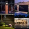LED Bright Outdoor Solar Lights with Motion Sensor Solar Powered Wireless Waterproof Night Spotlight for Outdoor/Garden Wall, Solar Lights for Home
